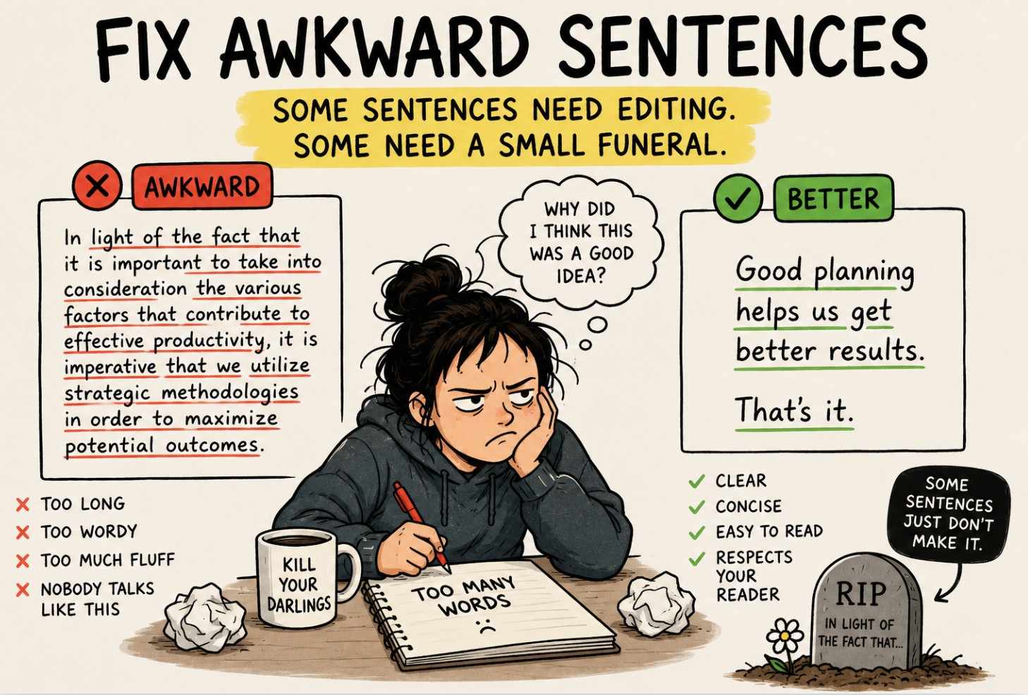 Fix Awkward Sentences
