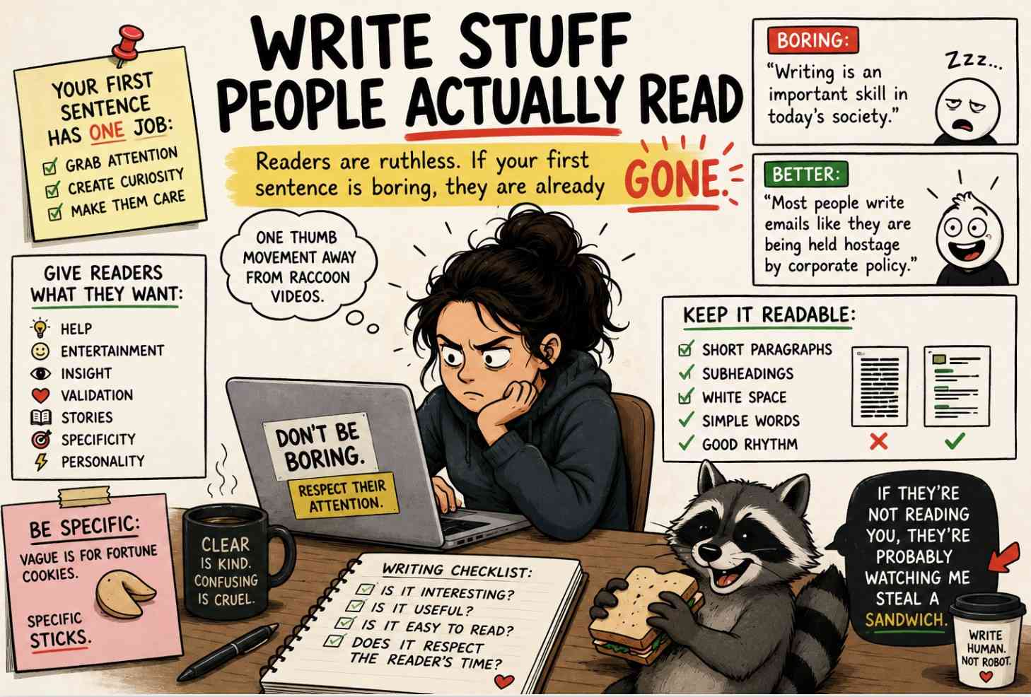 Write Stuff People Actually Read